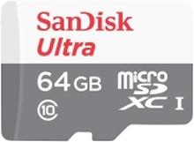 SanDisk Ultra - Flashminnekort - 64 GB - UHS-I / Class10 - microSDXC UHS-I
