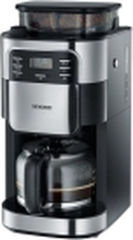 SEVERIN KA 4810 - Kaffemaskin - 10 kopper - rustfritt stål / svart