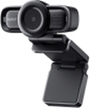 AUKEY Webcam PC-LM3, 1080P Full HD-oppløsning, dobbel støydempende mikrofon, USB 2.0-port, autofokus, inkl. klips