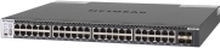 NETGEAR M4300-48X - Switch - L3 - Styrt - 48 x 10 Gigabit Ethernet + 4 x delt 10 Gigabit SFP+ - front til bakside-luftflyt - rackmonterbar
