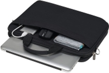 DICOTA Top Traveller Wireless Mouse Kit - Notebookbæreveske - 15.6 - svart - med trådløs optisk mus