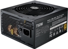 Cooler Master MWE Gold V2 750 - Strømforsyning (intern) - ATX12V / EPS12V - 80 PLUS Gold - AC 100-240 V - 750 watt - aktiv PFC - Europa
