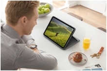 Logitech Folio Touch - Tastatur og folioveske - med styrepute - bakbelysning - Apple Smart connector - QWERTY - Pan Nordic - Oxford-grå - for Apple 10.9-inch iPad Air (4. generasjon, 5. generasjon)