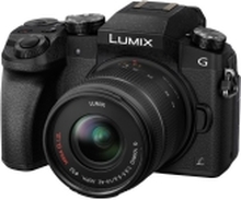 Panasonic Lumix G DMC-G70KA - Digitalkamera - speilløst - 16.0 MP - Four Thirds - 4K / 25 fps - 3optisk x-zoom 14-42 mm-linse - Wi-Fi - svart