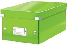 Leitz Click & Store WOW DVD - Medieoppbevaringseske - kapasitet: 20 DVD, 40 DVD (smal boks) - grønn