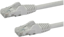 StarTech.com 10m CAT6 Ethernet Cable, 10 Gigabit Snagless RJ45 650MHz 100W PoE Patch Cord, CAT 6 10GbE UTP Network Cable w/Strain Relief, White, Fluke Tested/Wiring is UL Certified/TIA - Category 6 - 24AWG (N6PATC10MWH) - Koblingskabel - RJ-45 (hann) til 