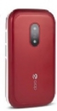 Doro 6040, Klapptelefon, Dobbel SIM, 7,11 cm (2.8), 3 MP, 1000 mAh, Rød, Hvit