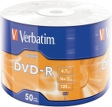 Verbatim DataLife - 50 x DVD-R - 4.7 GB (120 min) 16x - matt sølvfarge - spindel