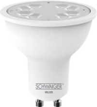 Schwaiger HAL500 - LED-lyspære - GU10 - 5.4 W (ekvivalent 50 W) - klasse G - warm white/neutral white/cold white light - 2700-6500 K - hvit