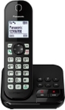 Panasonic KX-TGC463GB - Trådløs telefon - svarersystem med anrops-ID - svart + 2 ekstra håndsett