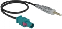 Delock - Antennekabel - FAKRA Z-kobling (P) til DIN (P) - 32 cm - koaksial - 1.5 dB - RG-174 - svart