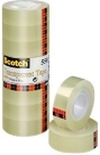 Scotch 550/1933 EIC - Kontortape - 19 mm x 33 m - polypropylen - transparent (en pakke 8)