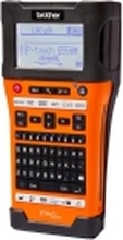 Brother P-Touch PT-E550WVP - Etikettmaker - S/H - termotransfer - Rull (2,4 cm) - 180 x 360 dpi - inntil 30 mm/sek - USB 2.0, Wi-Fi(n) - kutter - 7-linjers utskrift - svart, oransje