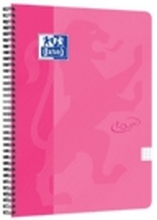 Notesbog A4 Oxford Touch kvadreret rosa/pink