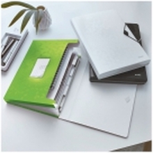 Leitz WOW - Dokumentmappe - kan utvides - 6 rom - 6 deler - for A4 - kapasitet: 250 ark - med fliker - grønn