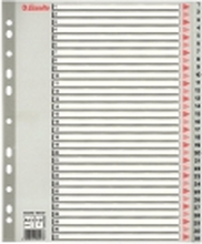 Esselte A4 maxi - Inndeler - fortrykt: 1-31 - for A4 - med fliker - grå