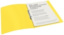 Esselte Vivida - Ringperm - bokryggbredde: 25 mm - for A4 - kapasitet: 100 ark - gjennomskinnelig, livlig gul