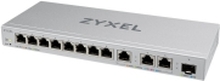 Zyxel XGS1250-12 - Switch - Styrt - 8 x 10/100/1000 + 3 x 100/1000/2.5G/5G/10GBase-T + 1 x SFP+ - stasjonær