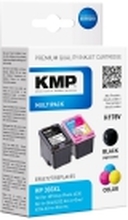 KMP MULTIPACK H178V - 2-pack - svart, farge (cyan, magenta, gul) - kompatibel - blekkpatron (alternativ for: HP 303XL, HP T6N03AE, HP T6N04AE) - for HP ENVY Photo 62XX, Photo 71XX, Photo 78XX ENVY Inspire 72XX, 79XX
