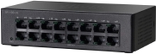 Cisco Small Business SF110D-16 - Switch - ikke-styrt - 16 x 10/100 - stasjonær, veggmonterbar