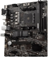 MSI A520M PRO - Hovedkort - mikro ATX - Socket AM4 - AMD A520 Chipset - USB 3.2 Gen 1 - Gigabit LAN - innbygd grafikk (CPU kreves) - HD-lyd (8-kanalers)