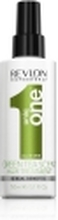 Revlon UniqOne Green Tea Hair Treatment? 150ml, Unisex, Alle hårtyper, 150 ml, Farge beskyttelse, Fuktighets krem, Beskyttelse, Forfriskende, Reparere, Shine (lys), Utjevning,..., Grønn Te, Bergamot, Grønn Te, Sitron, Mandarin, Musc Parfyme , menn, Pomelo