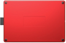 Wacom One by Wacom - Digitaliserer - høyre- og venstrehåndet - 15.2 x 9.5 cm - elektromagnetisk - kablet - USB - svart, rød