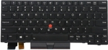Chicony - Erstatningstastatur for bærbar PC - med Trackpoint - bakbelysning - Engelsk - Europa - svart - for ThinkPad L13 Gen 2 20VH, 20VJ L13 Yoga Gen 2 20VK, 20VL X13 Gen 1 20T2, 20T3, 20UF, 20UG
