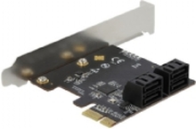 Delock - Lagringskontroller - SATA 6 Gb/s - lav profil - PCIe 3.0 x2