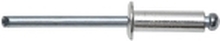SWG 93741055 Flad rund nitte (Ø x L) 4 mm x 10 mm Aluminium 100 stk