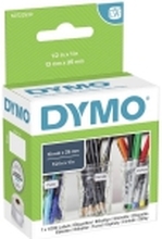 DYMO LabelWriter MultiPurpose - Permanet adhesiv - hvit - 13 x 25 mm 1000 etikett(er) (1 rull(er) x 1000) merkelapper - for DYMO LabelWriter 310, 315, 320, 330, 400, 450, 4XL, SE450, Wireless
