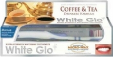 White Glo WHITE GLO_SET Coffee & amp Tea Drinkers Formula whitening paste removes coffee and tea deposits 100ml + brush
