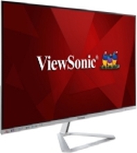 Viewsonic VX Series VX3276-4K-mhd - LED-skjerm - 32 (31,5 for visning) - 3840 x 2160 4K @ 60 Hz - SuperClear® VA - 300 cd/m² - HDR10 - 8 ms - 2 x HDMI, DisplayPort , Displayport - høyttalere - Sølv