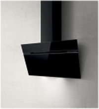 Elica Stripe Lux BL/A/80 - Panser - skorsteinvinklet - bredde: 79.8 cm - dybde: 32.6 cm - ekstraksjon og resirkulasjon (med ekstra resirkulasjonssett) - svart glass