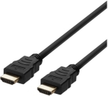 DELTACO - Ultra High Speed - HDMI-kabel - HDMI hann til HDMI hann - 2 m - svart - 4K 120 Hz støtte, 8K 60Hz støtte