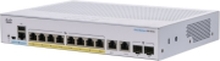 Cisco Business 250 Series CBS250-8FP-E-2G - Switch - L3 - smart - 8 x 10/100/1000 (PoE+) + 2 x kombo-SFP - rackmonterbar - PoE+ (120 W)