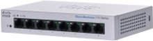 Cisco Business 110 Series 110-8T-D - Switch - ikke administreret - 8 x 10/100/1000 - desktop, væg-monterbar - DC strøm