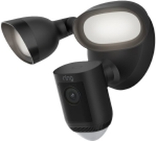 Ring Floodlight Cam Wired Pro - Nettverksovervåkingskamera - utendørs - værbestandig - farge (Dag og natt) - 1080p - lyd - trådløs - Wi-Fi - AC 120/230 V