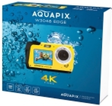Easypix Aquapix W3048 Edge - Digitalkamera - kompakt - 13.0 MP / 48 MP (interpolert) - 4K / 10 fps - under vannet inntil 3 m - gul