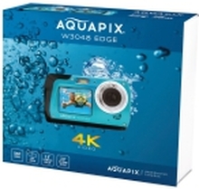 Easypix Aquapix W3048 Edge - Digitalkamera - kompakt - 13.0 MP / 48 MP (interpolert) - 4K / 10 fps - under vannet inntil 3 m - isblå