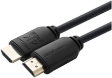 MicroConnect - Ultra High Speed - HDMI-kabel med Ethernet - HDMI hann til HDMI hann - 7.5 m - trippel beskyttelse - svart - støtte for Dolby DTS-HD Master Audio, støtte for Dolby TrueHD, 4 K 60 Hz (4096 x 2160) støtte