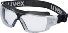 uvex pheos cx2 sonic - Vernebriller - klart glass - polykarbonat, textile - svart, hvit