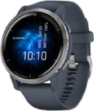 Garmin Venu 2 - 45 mm - granittblå - sportsur med bånd - silikon - granittblå - håndleddstørrelse: 135-200 mm - display 1.3 - Bluetooth, Wi-Fi, ANT+ - 49 g