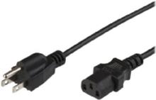 MicroConnect - Strømkabel - type B (hann) til IEC 60320 C13 - AC 125 V - 15 A - 5 m - svart