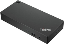 Lenovo ThinkPad Universal USB-C Dock - Dockingstasjon - USB-C - HDMI, 2 x DP - GigE - 90 Watt - Sort