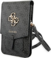 Guess 4G Big Metal Logo Telefonveske - Veske med rom for en smarttelefon (svart)