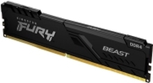 Kingston FURY Beast - DDR4 - sett - 32 GB: 2 x 16 GB - DIMM 288-pin - 3200 MHz / PC4-25600 - CL16 - 1.35 V - ikke-bufret - ikke-ECC - svart