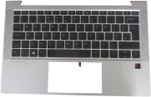 HP Privacy - Erstatningstastatur for bærbar PC - bakbelysning - Storbritannia - med toppdeksel - for EliteBook 830 G7 (Privacy)