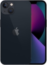 Apple iPhone 13 - 5G smartphone - dobbelt-SIM / Internminne 128 GB - OLED-display - 6.1 - 2532 x 1170 piksler - 2x bakkameraer 12 MP, 12 MP - front camera 12 MP - midnatt