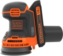 BLACK+DECKER BDCROS18 - Eksentersliper - trådløs - 1 hastighet - 125 mm - 18 V